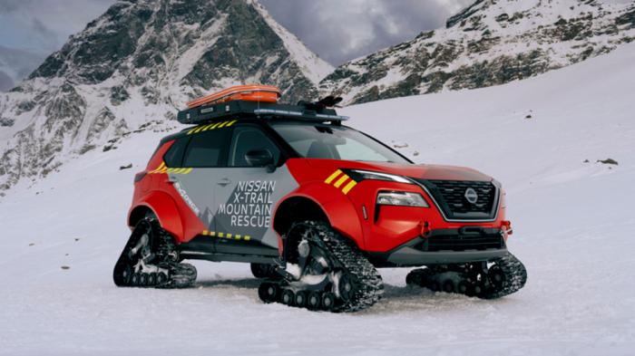 Nissan X-Trail με ερπύστριες σώζει ζωές σε βουνά